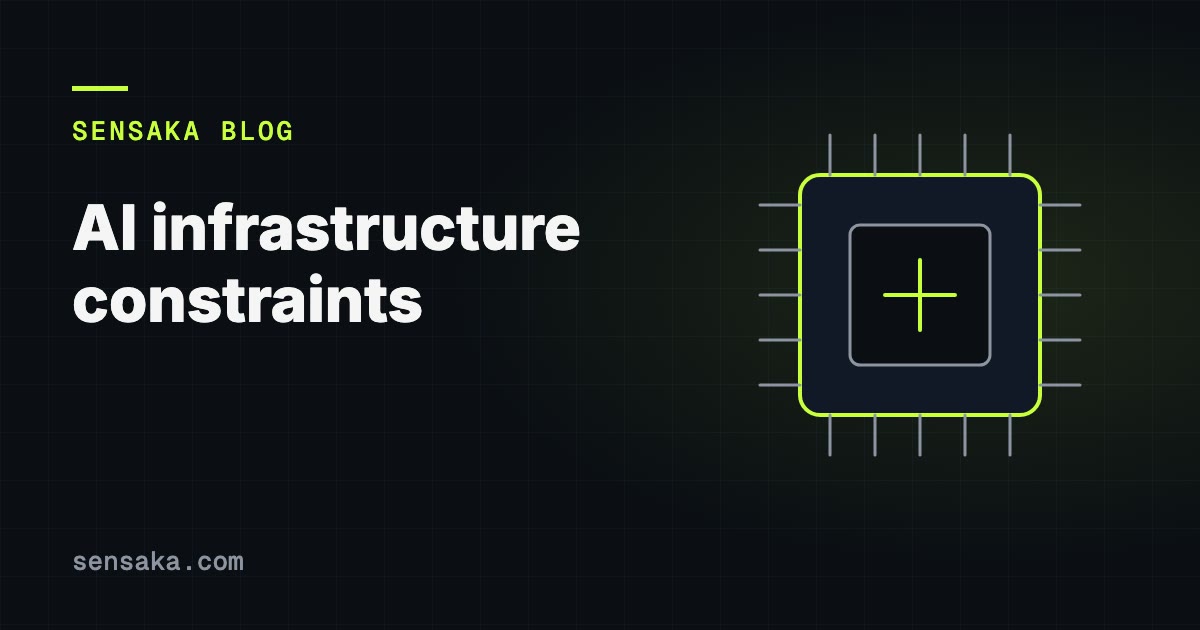 AI Infrastructure Constraints: illustration of a processor chip with pins