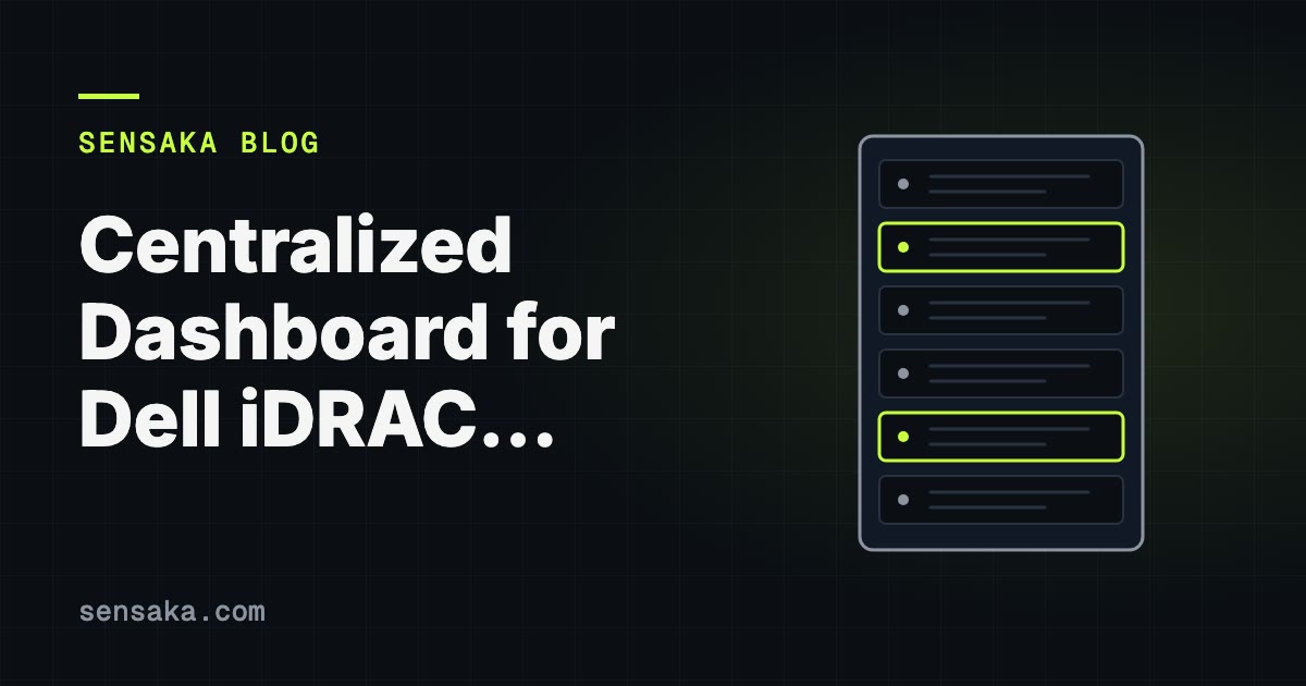 Centralized Dashboard for Dell iDRAC and HPE iLO | Multi-Vendor BMC: illustration of a server rack with status lights