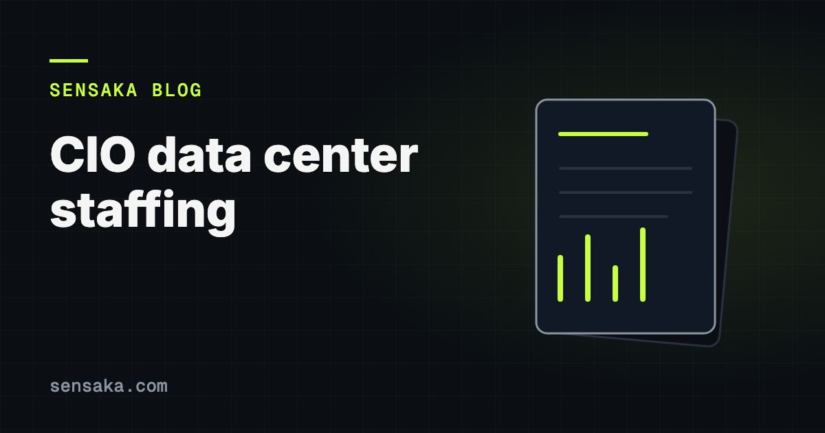 How Should a CIO Staff and Automate Data Centers: illustration of a report with headings and bars