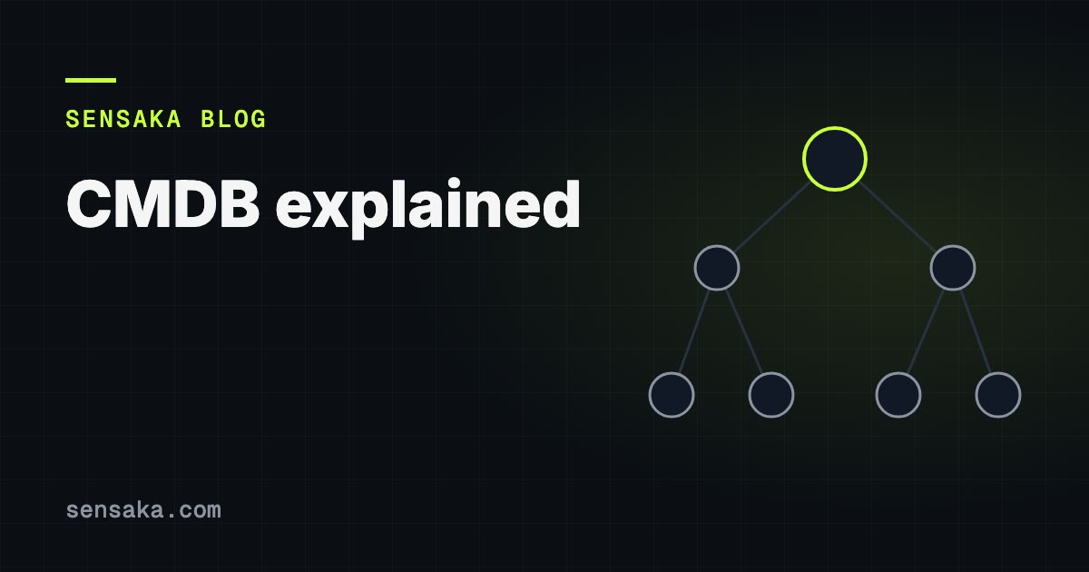 CMDB Explained for Better ITSM: illustration of a linked record graph (CMDB)