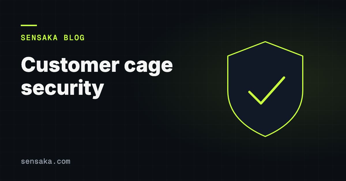 Customer Cage Security in Data Centers: illustration of a security shield with a check
