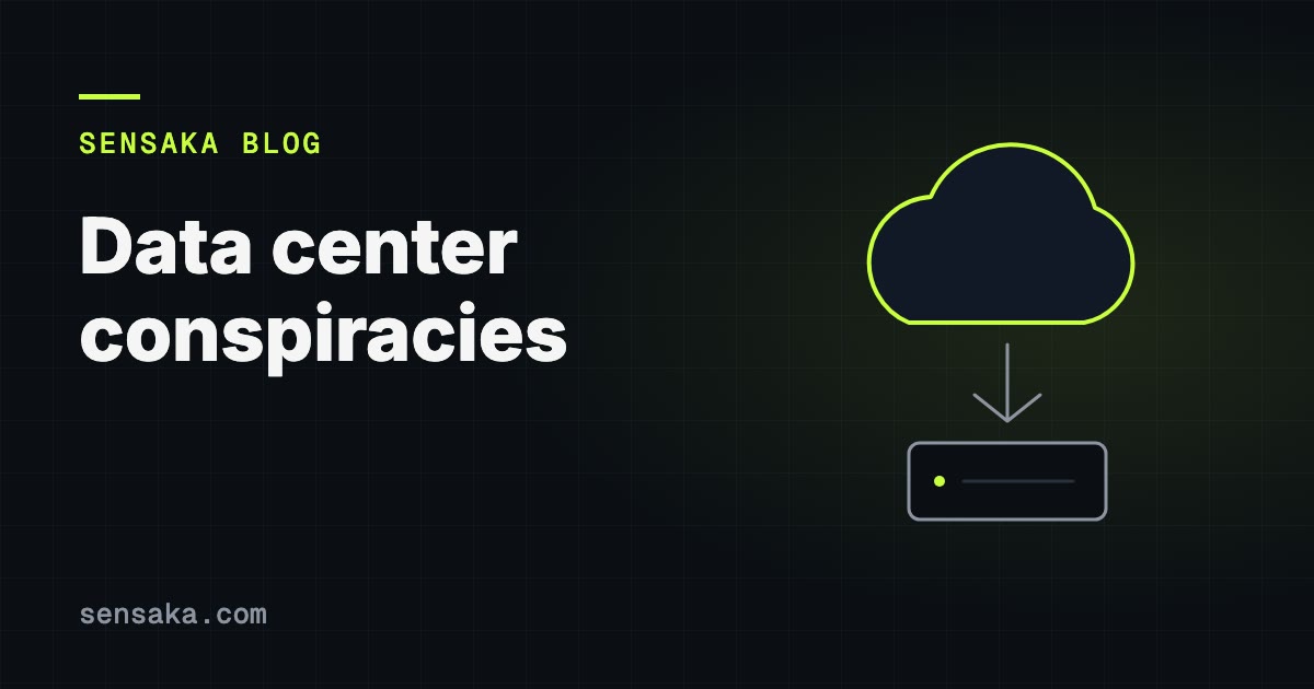 Data Center Conspiracies: Edge, Cloud, and Reality: illustration of a cloud linked to on-prem servers
