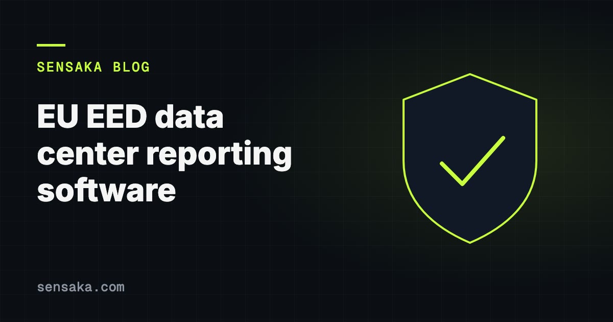 EU EED Data Center Reporting Software | Requirements & Compliance Guide: illustration of a security shield with a check