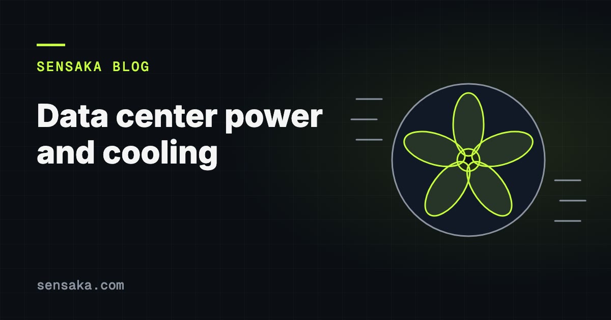 The Evolution of Data Center Power and Cooling: illustration of a cooling fan with airflow
