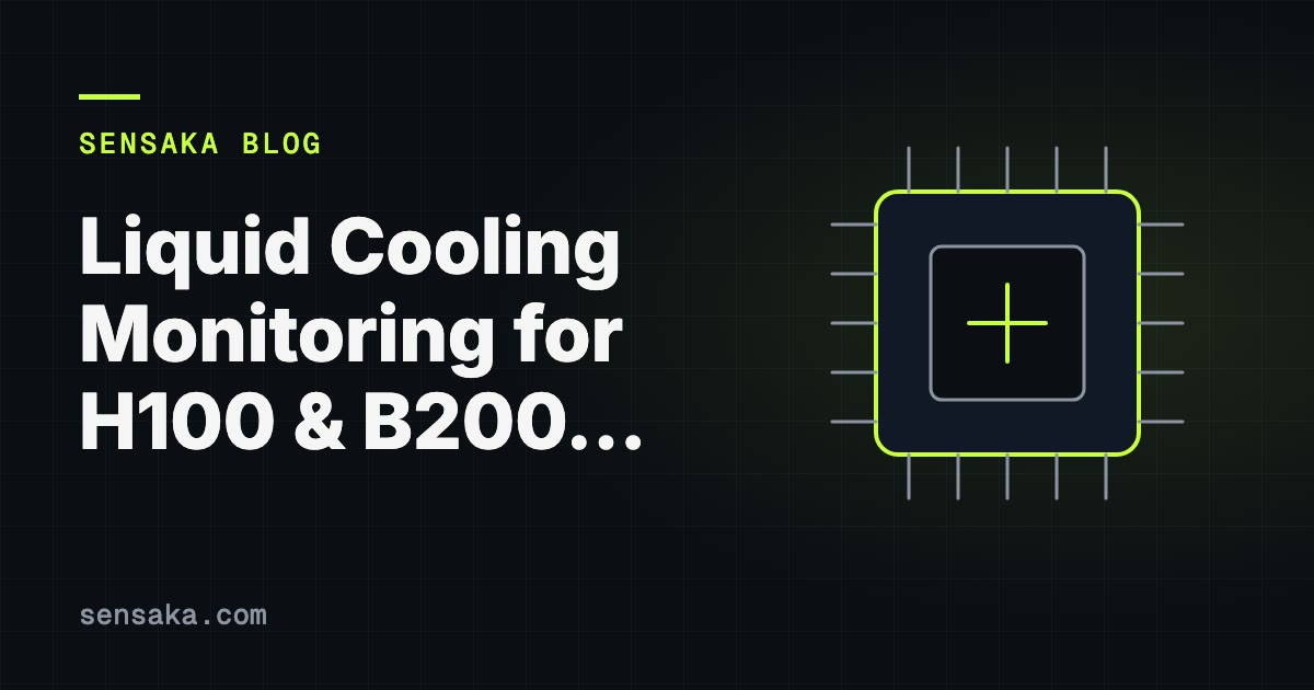 Liquid Cooling Monitoring for H100 & B200 GPU Racks | Telemetry & Thermal Guide: illustration of a processor chip with pins