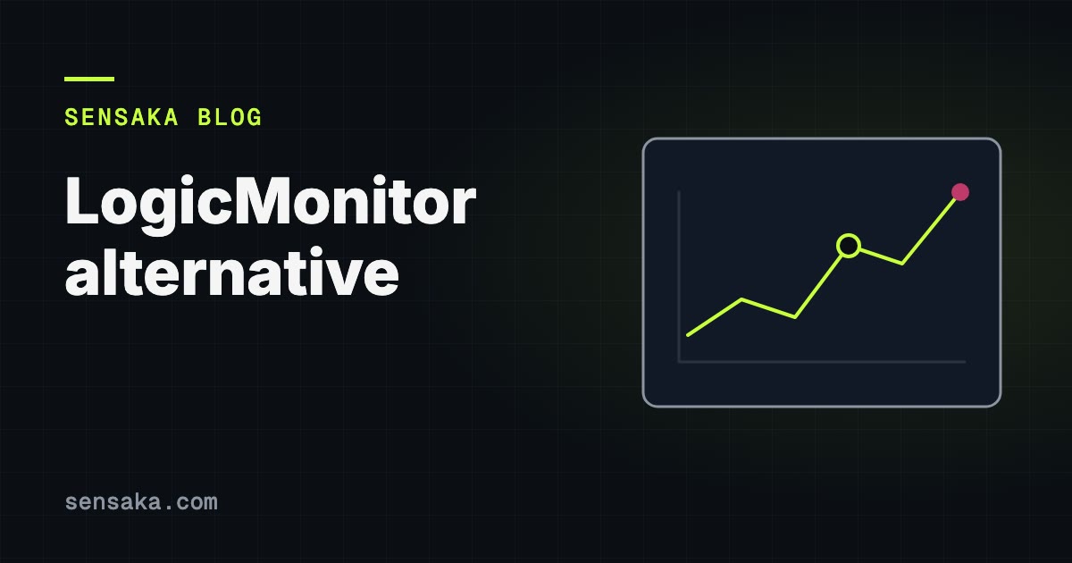 LogicMonitor Alternative for Data Center Monitoring: illustration of a monitoring chart with an alert