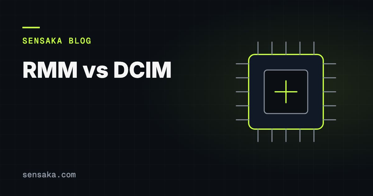 RMM vs DCIM: What's the Difference and Why It Matters: illustration of a processor chip with pins