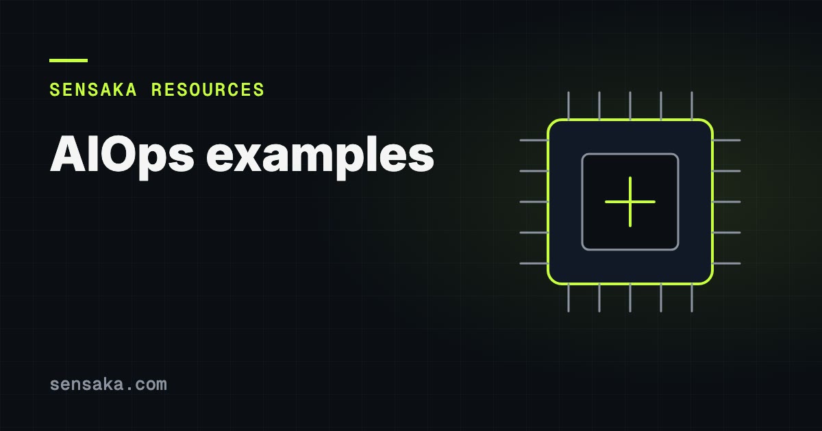 AIOps Examples for IT Operations Teams and Data Center: illustration of a processor chip with pins