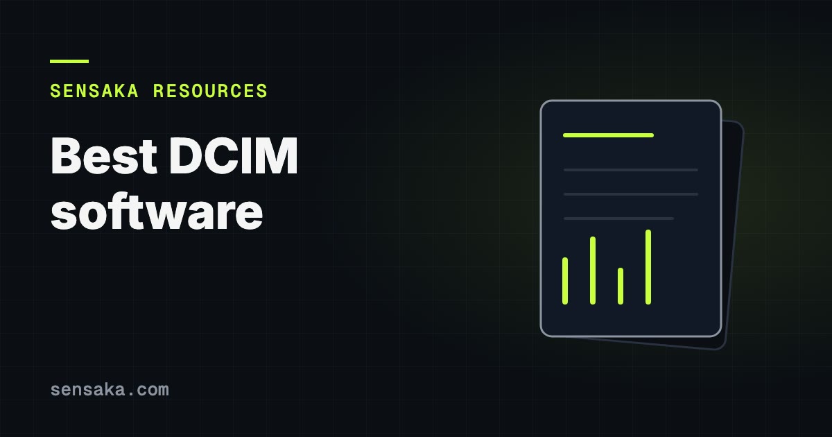 Best DCIM Software 2026: 8 Tools Compared Honestly: illustration of a report with headings and bars