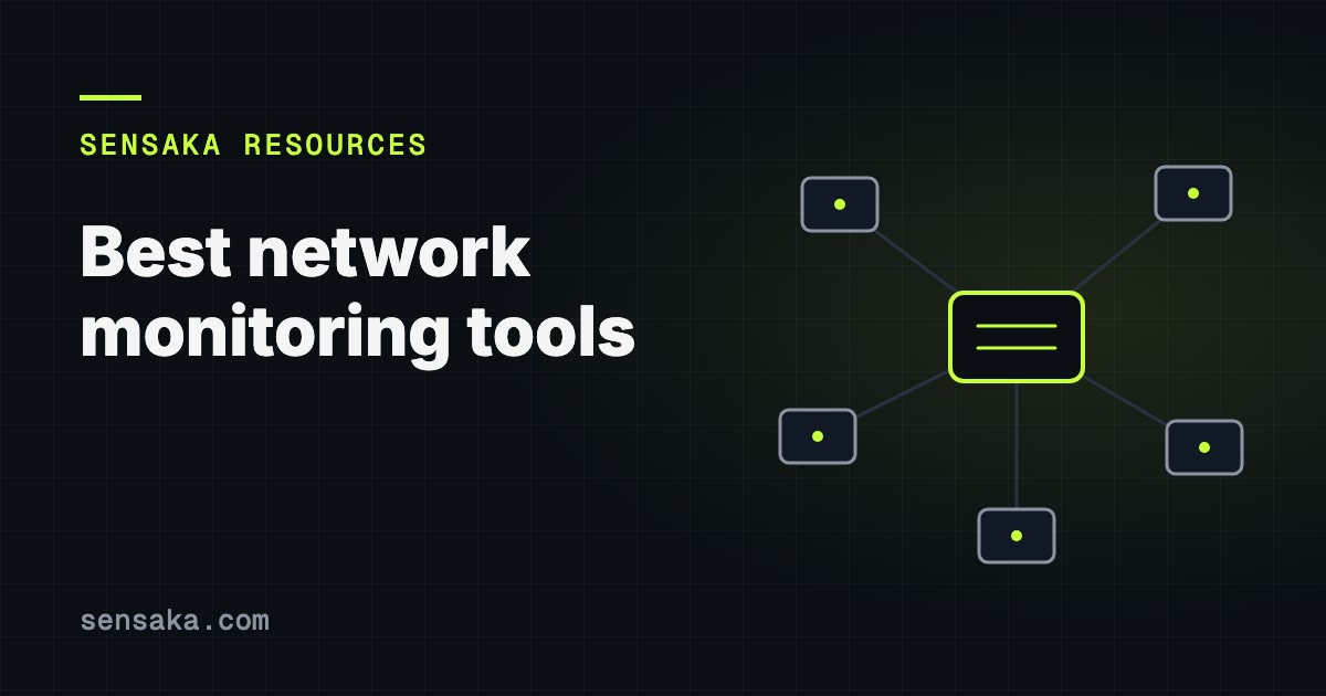 Best Network Monitoring Tools 2026: 8 Compared: illustration of a network of linked devices