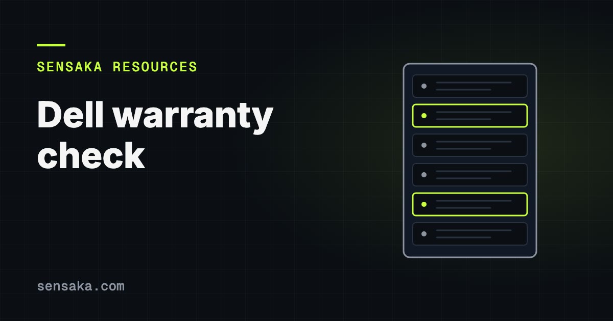 Dell Warranty Check: Look Up Coverage by Service Tag: illustration of a server rack with status lights