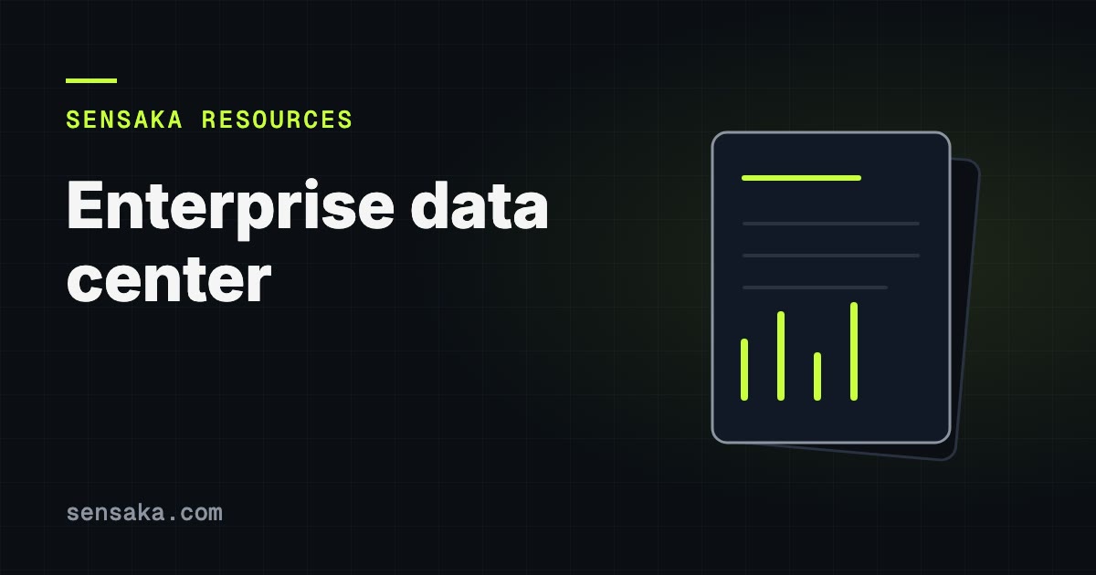 What Is an Enterprise Data Center: illustration of a report with headings and bars
