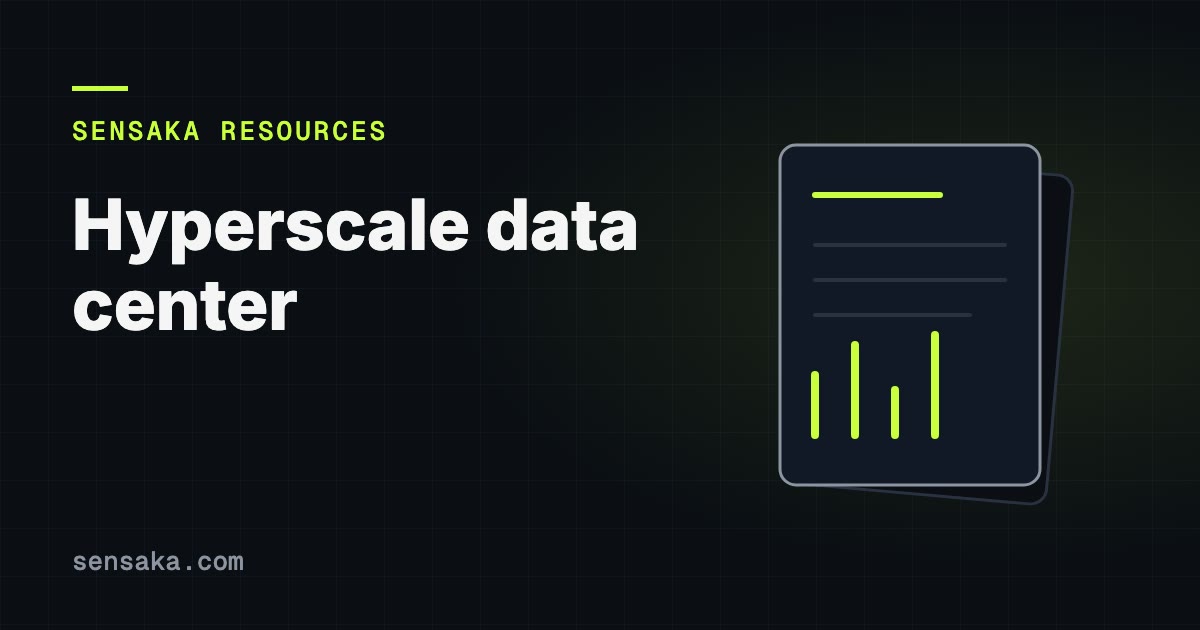 What Is a Hyperscale Data Center? Hyperscalers Explained: illustration of a report with headings and bars