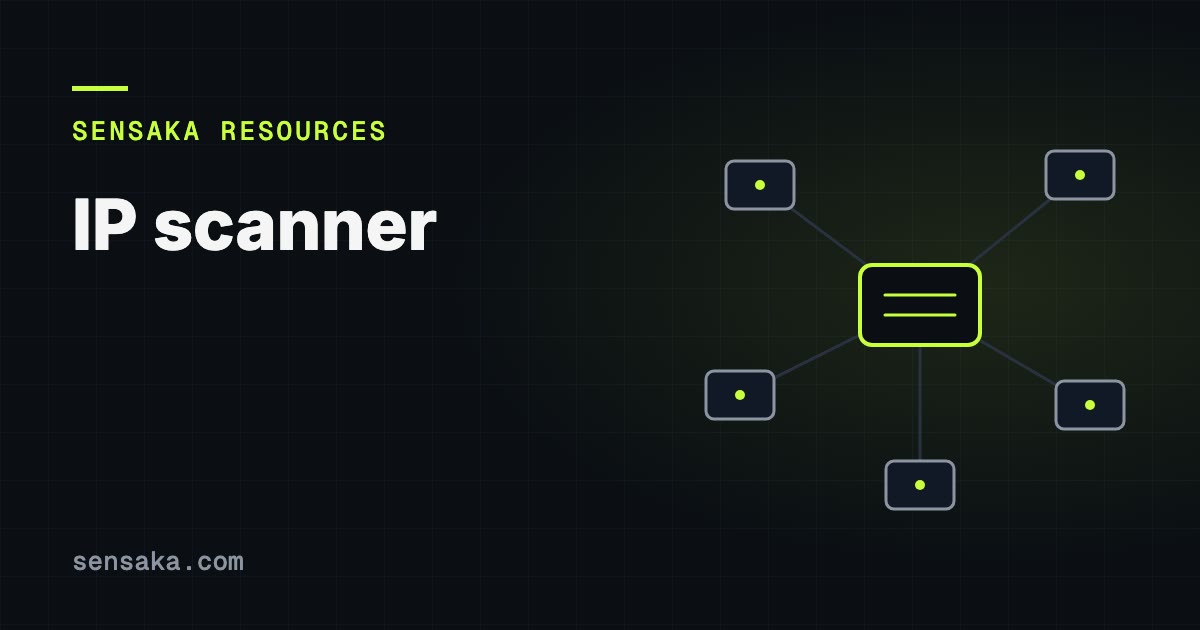 IP Scanner: Build a Host List from Any Subnet: illustration of a network of linked devices