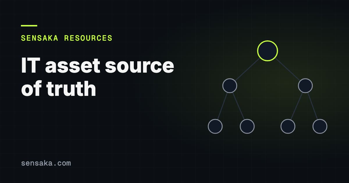 It asset source of truth: illustration of a linked record graph (CMDB)