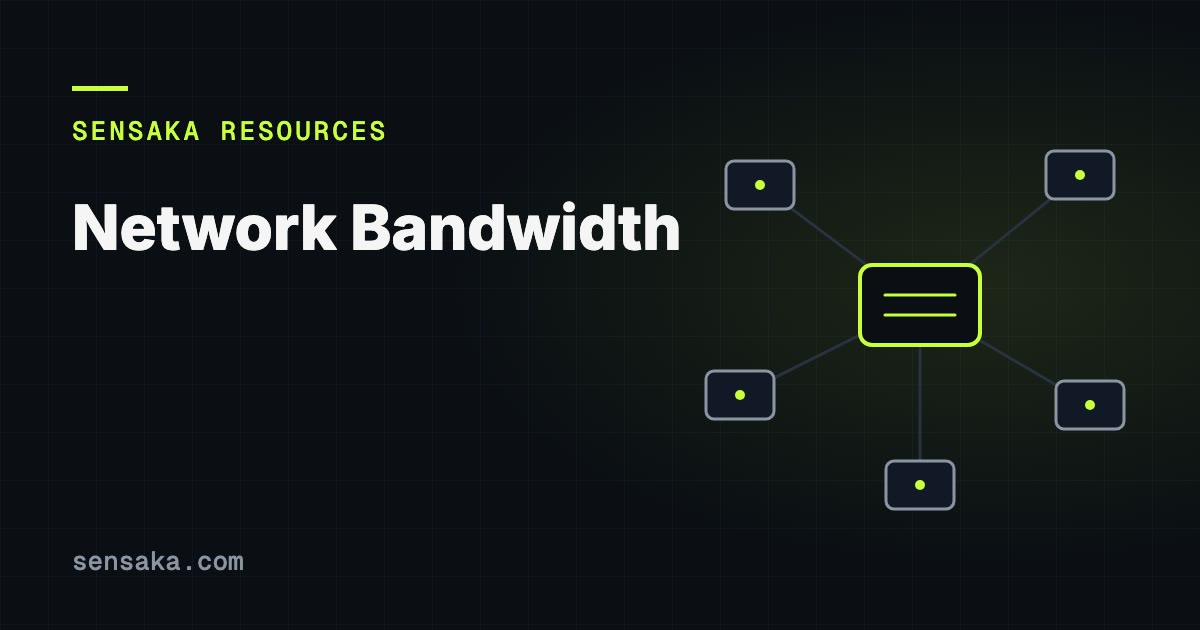 Network Bandwidth: How It's Measured & Monitored: illustration of a network of linked devices