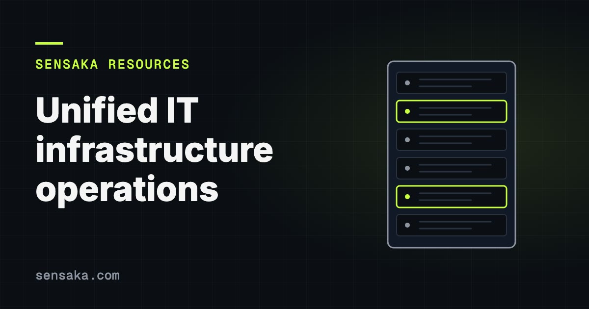 Unified IT Infrastructure Operations: The Practical Guide (Free PDF): illustration of a server rack with status lights