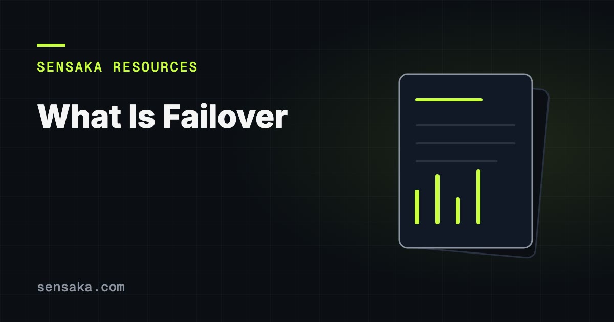 What Is Failover? HA, Active-Passive & Testing: illustration of a report with headings and bars