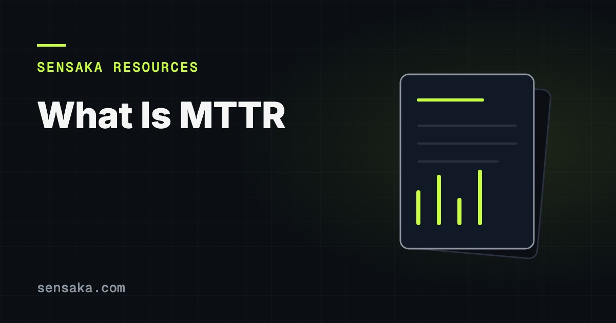 What Is MTTR? MTTR vs MTBF vs MTTD Explained: illustration of a report with headings and bars