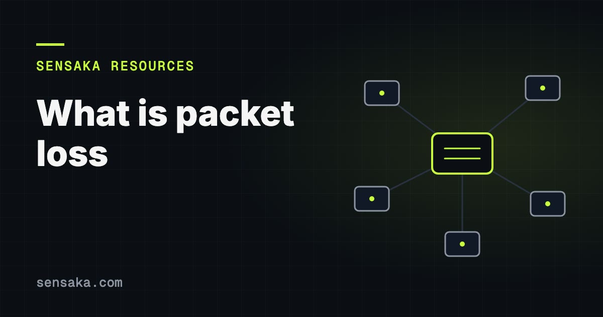 What Is Packet Loss? Causes & How to Fix It: illustration of a network of linked devices